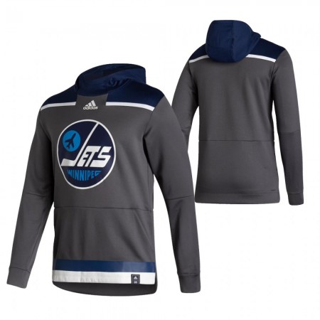 Winnipeg Jets Blank 2020-21 Reverse Retro Chandails à capuchon - Homme